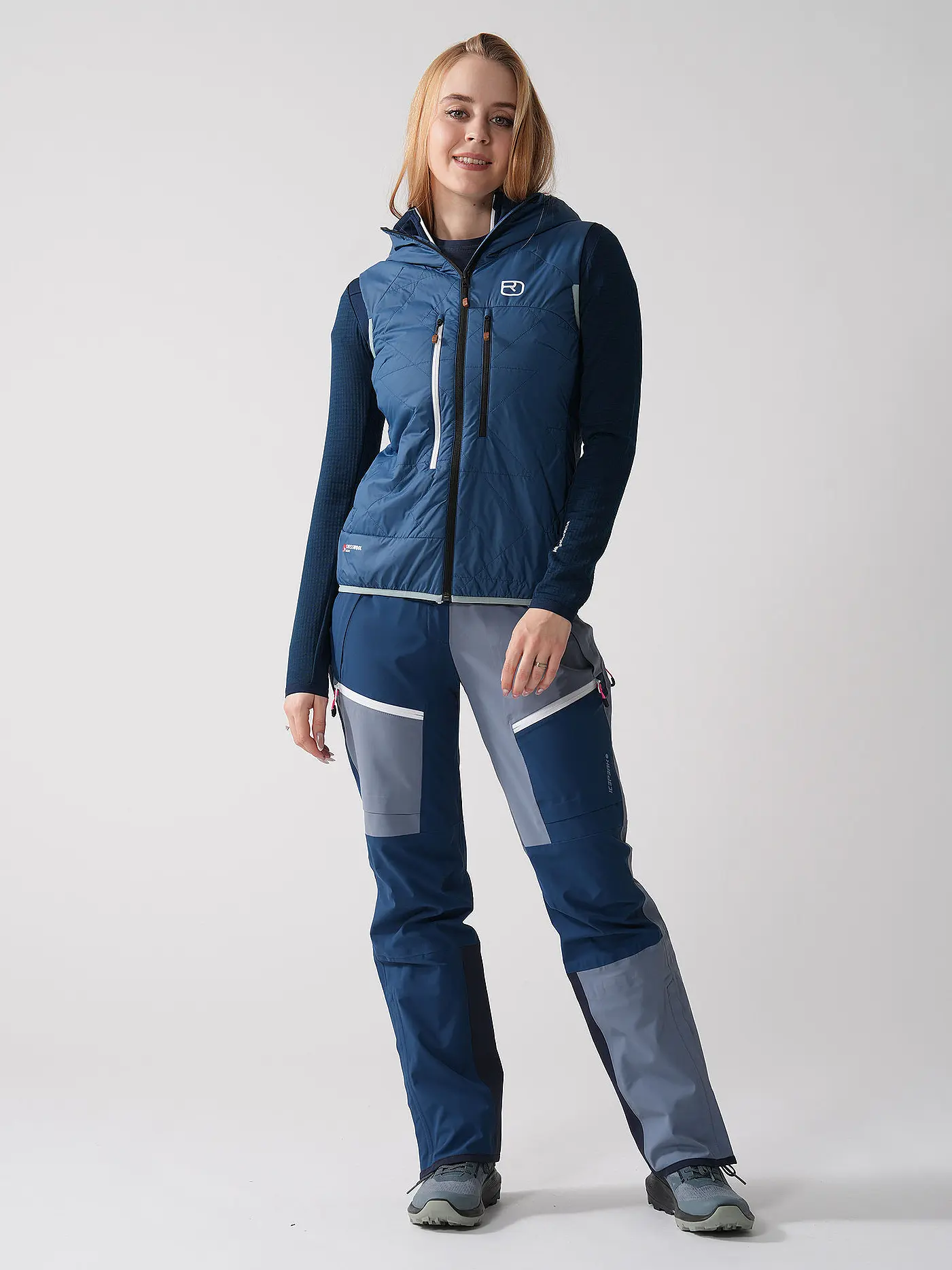 ORTOVOX | Damen Isoweste Piz Boé Swisswool | blau